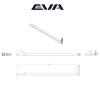 Комплект прямоугольных рейлингов для ящиков EVA Slimbox L=500, графит фото