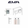 Навес мебельный EVA 807 для корпуса нижнего яруса шкафа на футорках 120 кг фото