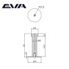 Крючок однорожковый EVA PIN (L=52мм) / золото матовое GA фото