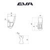 Крючок мебельный однорожковый EVA SINGLE цвет белый матовый WTmatt фото