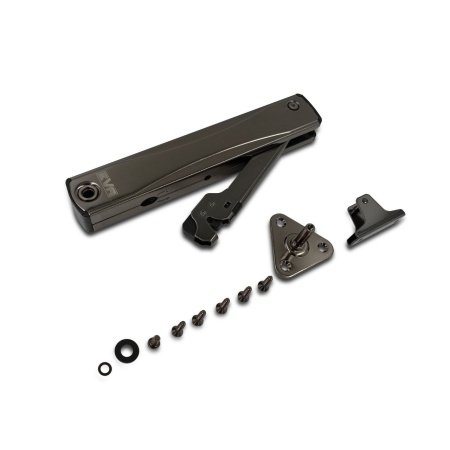 Подъемный механизм поворотный для фасада EVA Lift FLAP SOLO (S) KM520-920 H240-500 мм цвет черный никель фото