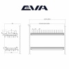 Посудосушитель двухуровневый EVA Light Side 700 мм 2 рамки цвет нержавеющая сталь фото